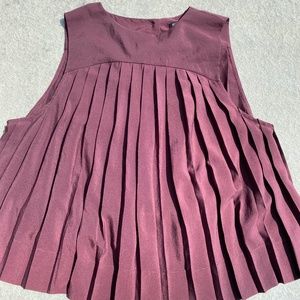 All Saints Blouse.  Burgundy.  Size 2